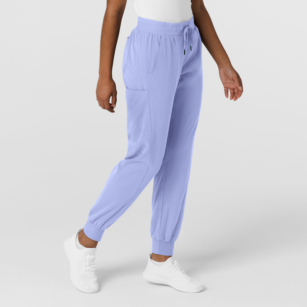 Aero Remix Women's Cargo Jogger Pant Ceil Blue side view