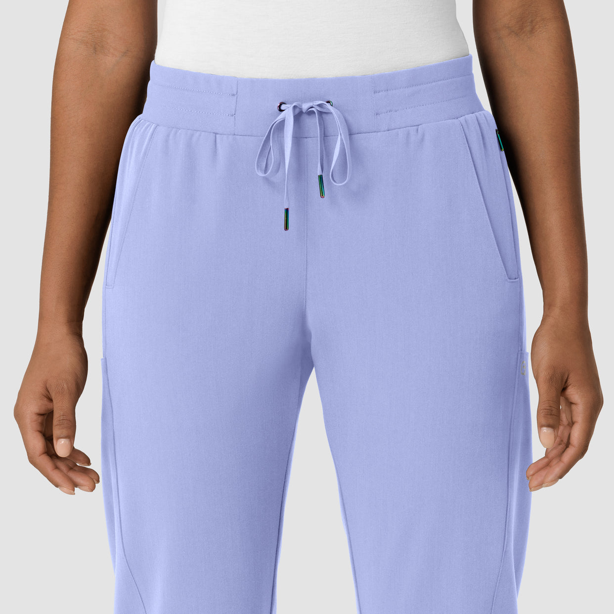 Aero Remix Women's Cargo Jogger Pant Ceil Blue front detail