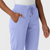 Aero Remix Women's Cargo Jogger Pant Ceil Blue side detail 1