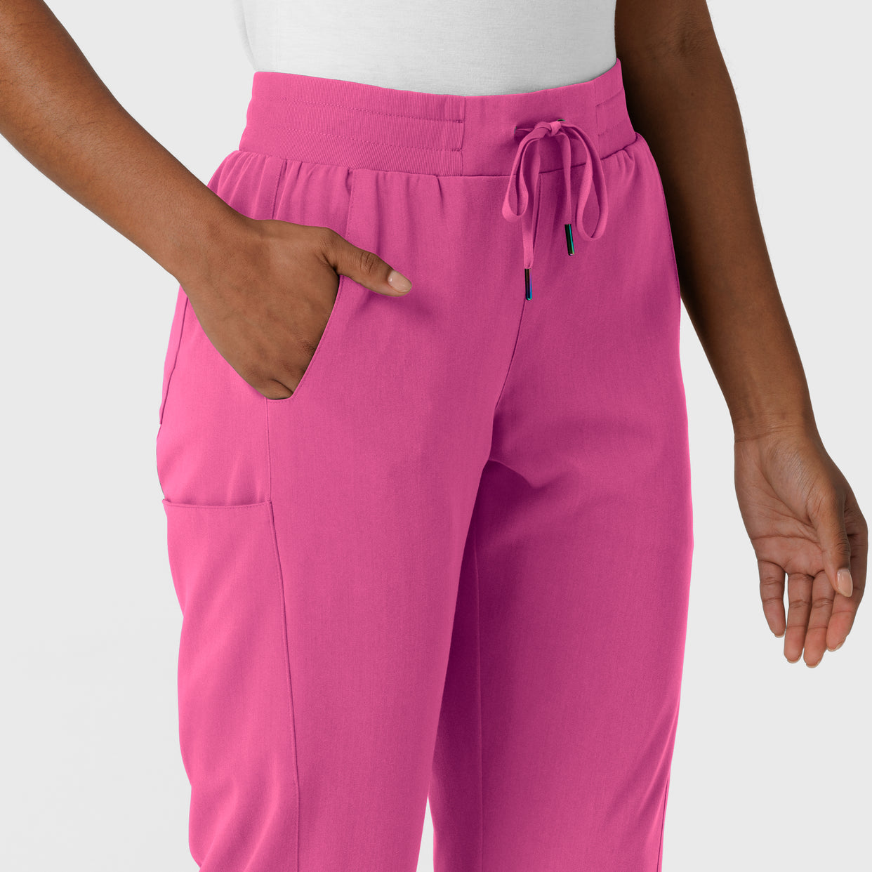 Aero Remix Women's Cargo Jogger Pant Fuchsia side detail 1