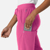 Aero Remix Women's Cargo Jogger Pant Fuchsia hemline detail