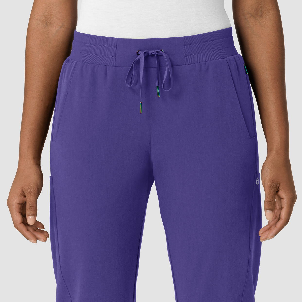 Aero Remix Women's Cargo Jogger Pant Grape front detail