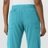 Aero Remix Women's Cargo Jogger Scrub Pant - Teal Blue