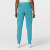 Aero Remix Women's Cargo Jogger Pant Teal Blue back view