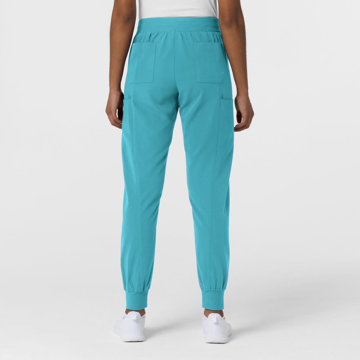 Aero Remix Women's Cargo Jogger Pant Teal Blue back view