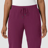 Aero Remix Women's Cargo Jogger Pant Wine front detail