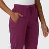 Aero Remix Women's Cargo Jogger Pant Wine side detail 1