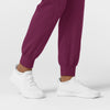 Aero Remix Women's Cargo Jogger Scrub Pant - Wine