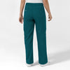 Boundless Women's Classic Wide Leg Cargo Scrub Pant - Caribbean and Sky Blue back