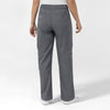 Boundless Women's Classic Wide Leg Cargo Scrub Pant - Pewter and Black
