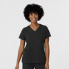 Aero Remix Women's Flex-N-Reach V-Neck Scrub Top - Black