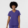 Aero Remix Women's Flex-N-Reach V-Neck Scrub Top - Grape