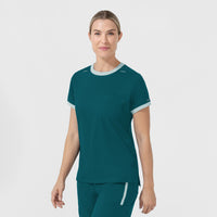 Boundless Women's Classic Scrub Tee - Caribbean and Sky Blue