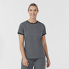 Boundless Women's Classic Scrub Tee - Pewter and Black