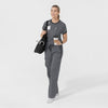 Boundless Women's Classic Scrub Tee - Pewter and Black