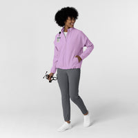 Women’s BreezeBreaker four stretch Scrub Jacket - Light Orchid full set