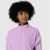 Women’s BreezeBreaker Scrub Jacket - Light Orchid neckline detail