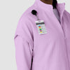 Women’s BreezeBreaker Scrub Jacket - Light Orchid shoulder badge loop