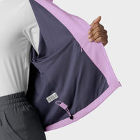 Women’s BreezeBreaker Scrub Jacket - Light Orchid mesh inside