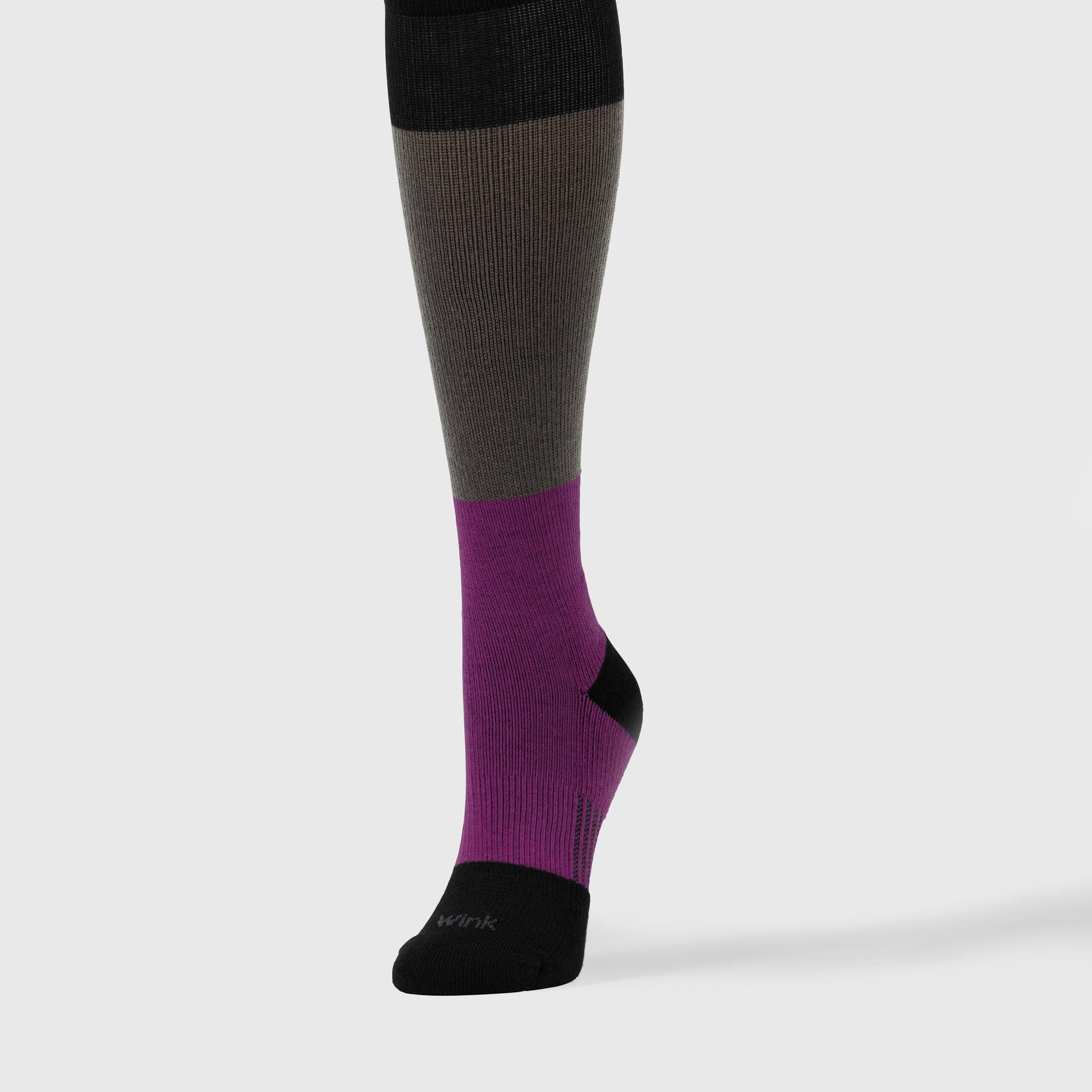 Accessories Compression Socks for nurses Black/Dk Grey/Rasp Color Block full scrub set