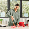 Unwind & Lounge Women's Fleece Pullover Polo - Sage