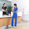 RENEW Knit Women's Wide Leg Scrub Pant - Royal