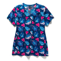 summer print scrubs