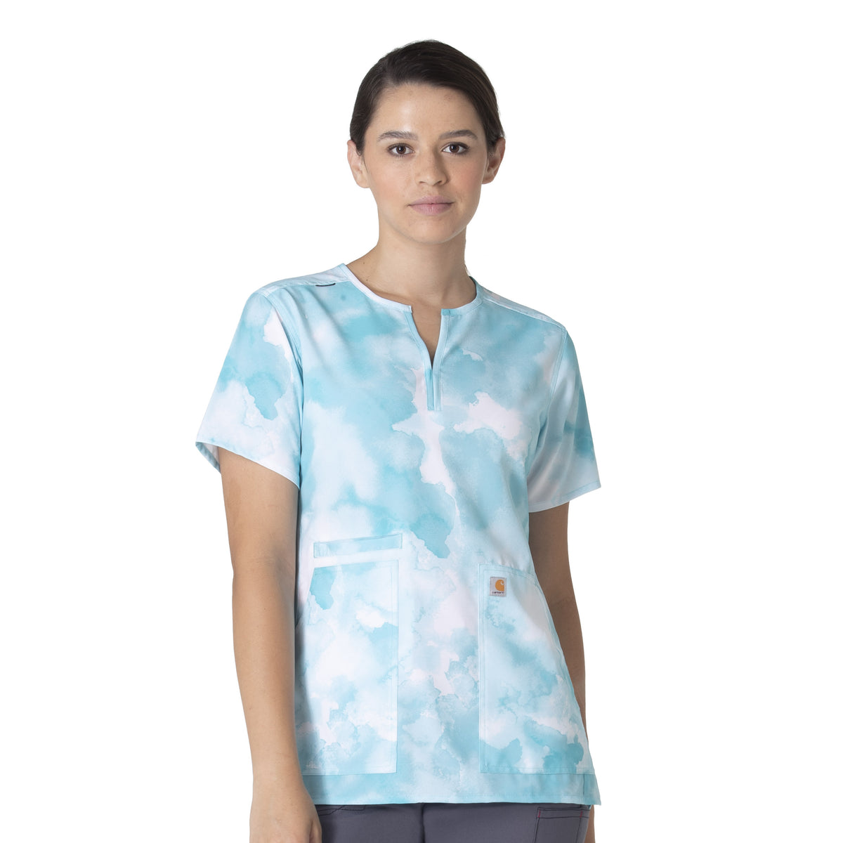 V-Neck Printed Scrub Top – Wisdom Wear Scrubs