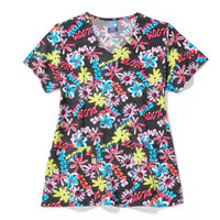 flower print scrubs