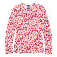 heart print underscrub tee