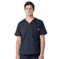 Carhartt Ripstop Scrubs Men's Utility Scrub Top - Navy