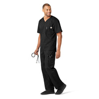 Carhartt Ripstop Utility Scrub Top Black full scrub set