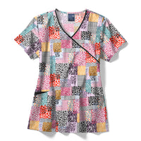 animal print scrub top