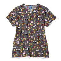 farm print scrubs - cow scrubs - pig scrubs