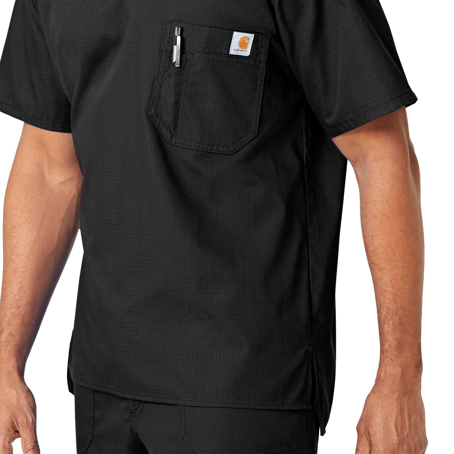 Carhartt Ripstop Men's Utility Scrub Top - Black