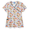 rainbow print scrubs