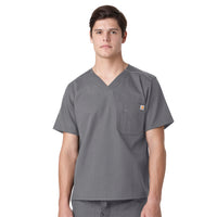 Carhartt Ripstop Men's Utility Scrub Top - Pewter