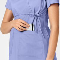 ceil blue maternity scrub top from WonderWink scrubs