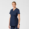 navy maternity scrub top