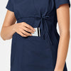 navy maternity scrub top from WonderWink scrubs