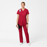 red maternity scrubs