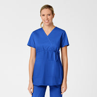 royal maternity scrub top alternate view