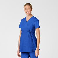 royal maternity scrub top