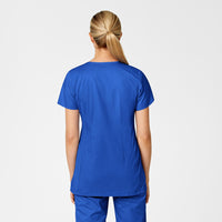 royal maternity scrub top back