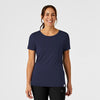 Navy Short Sleeve Silky Tee