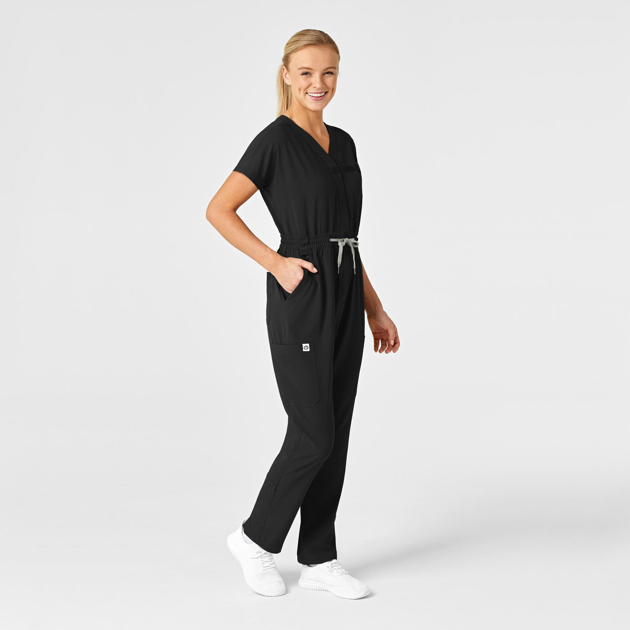 RENEW Women's Zip Front Jumpsuit - Black
