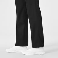 WonderWink WonderWORK Women's Straight Leg Cargo Scrub Pant - Black