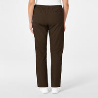 Wink WonderWORK Women's Straight Leg Cargo Scrub Pant - Chocolate Back