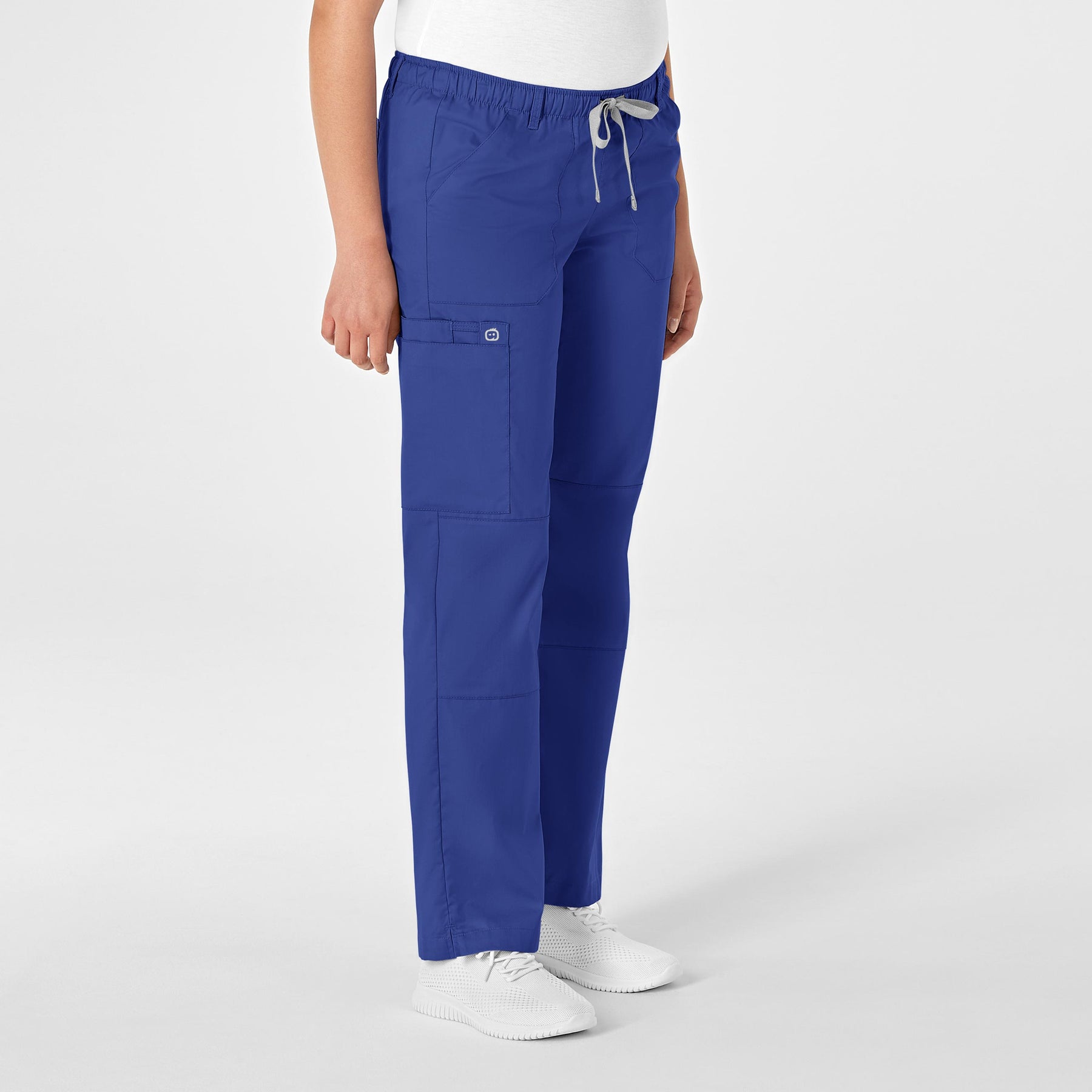 WonderWink WonderWORK Women's Straight Leg Cargo Scrub Pant - Galaxy Blue