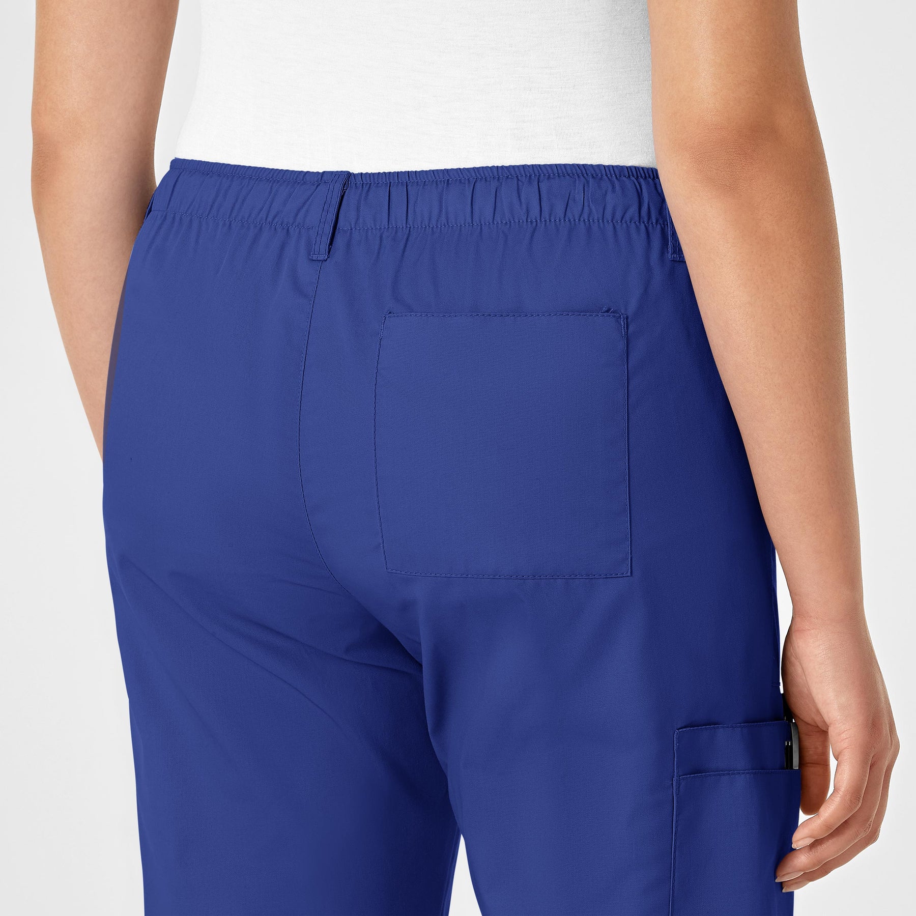 WonderWink WonderWORK Women's Straight Leg Cargo Scrub Pant - Galaxy Blue